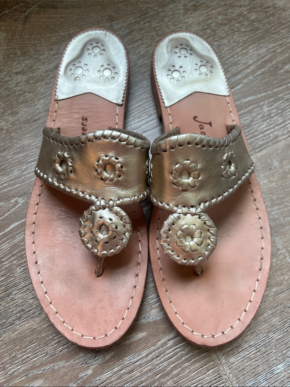 Jack Rogers Platinum Sandals